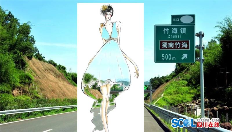 把高速公路做成衣服穿上身 美不美？（組圖）