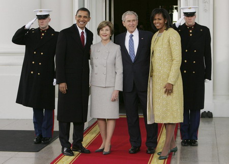 Obama sworn in as America's first black president