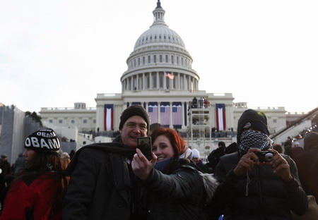 Obama sworn in as America's first black president