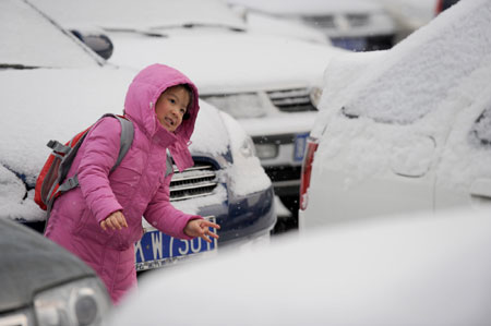 Beijing embraces first snow since winter