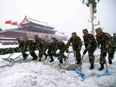 Snow blankets Beijing