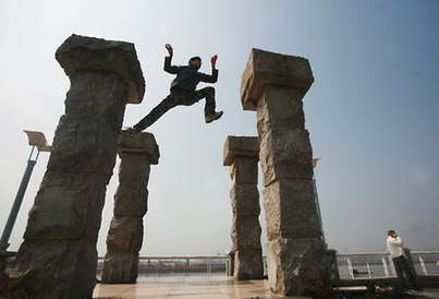 “跑酷”也是藝術 Parkour